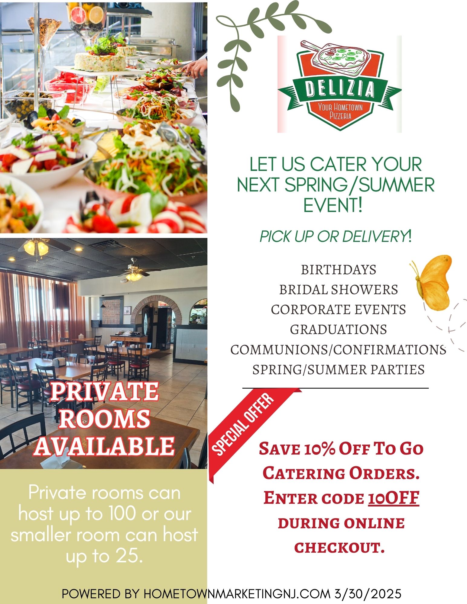 Delizia Boonton Spring Catering 2025